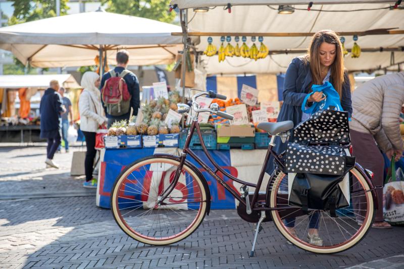 Fietstas voor boodschappen