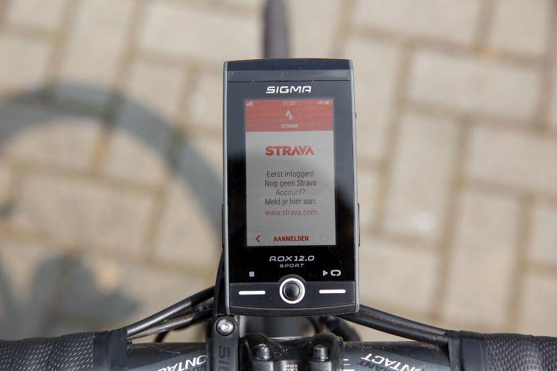 Pairing with Strava is done very easily, through Sigma itself without the need for a pc, Mac or smartphone.