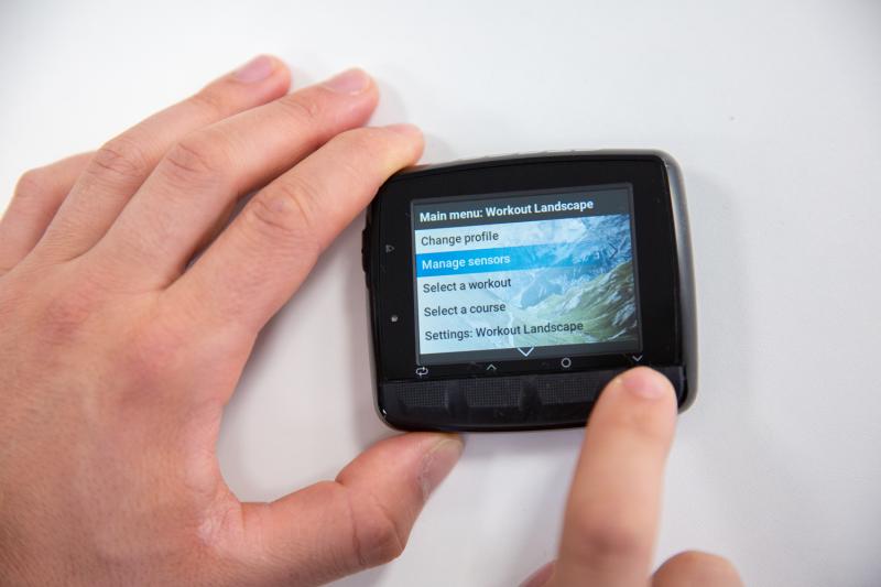 Het menu van de Stages Dash M50 is gemakkelijk te bedienen.