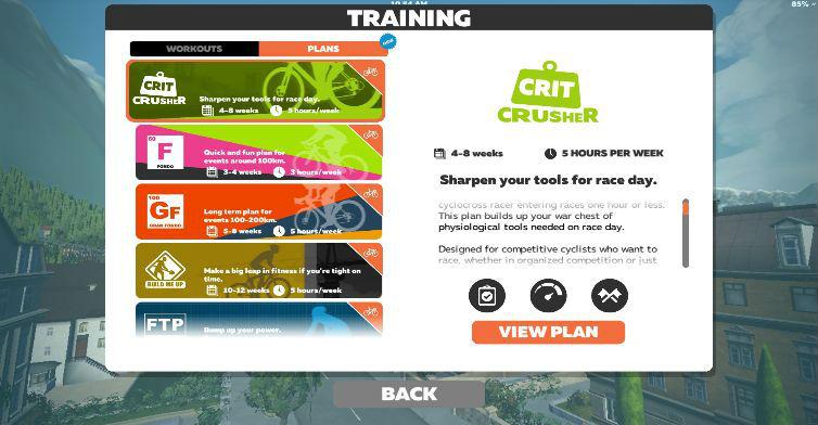 Zwift propose toute une gamme de training plans et il y en aura encore plus dans l’avenir.