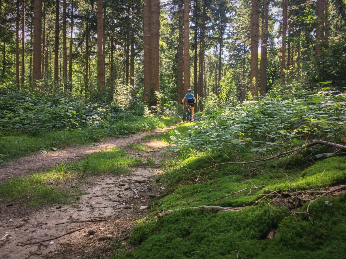 Op de mountainbike kom je nog eens ergens.