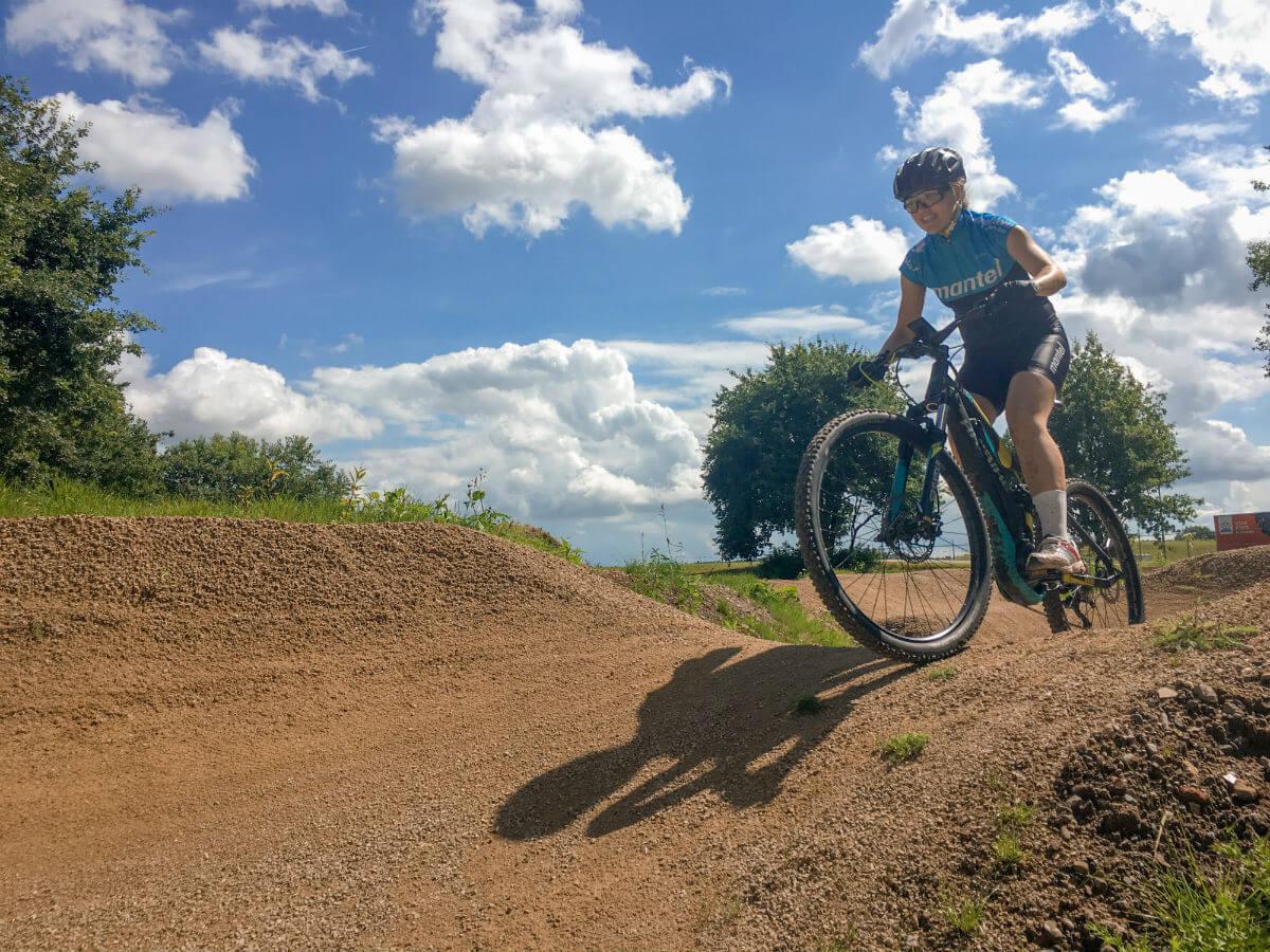 Ondanks het gewicht was de Haibike elektrische mountainbike erg speels.
