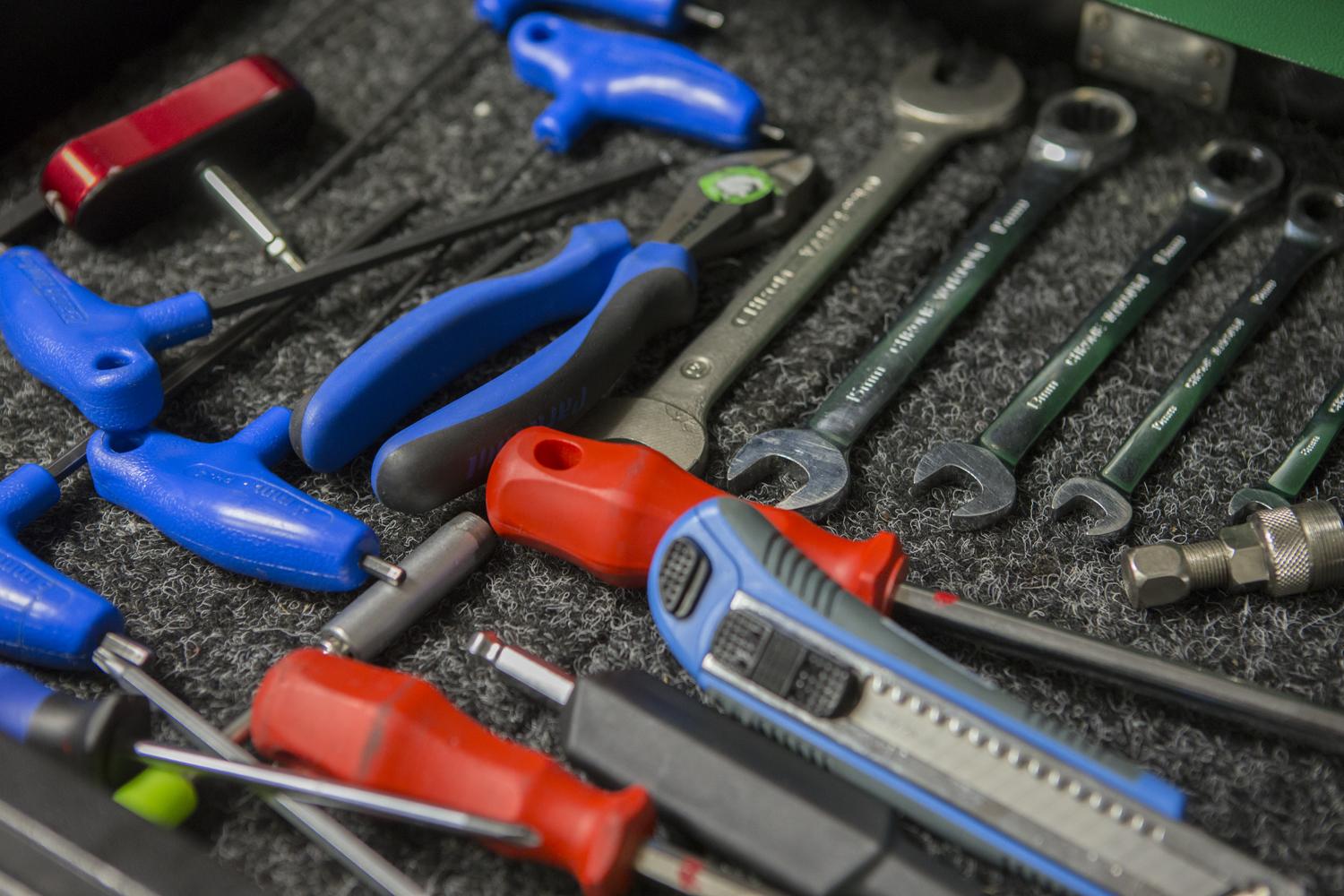 Meka med cykeln cykelverktyg